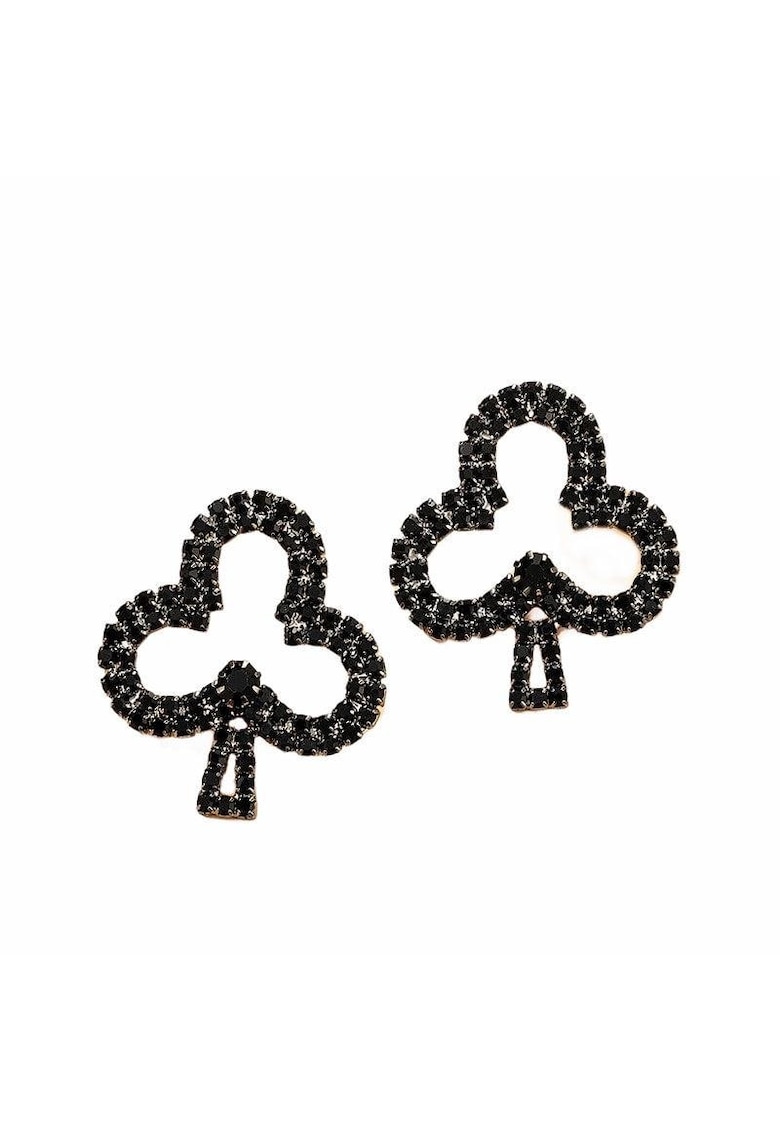 Cercei negri - forma de trefla - Odveig C9 -