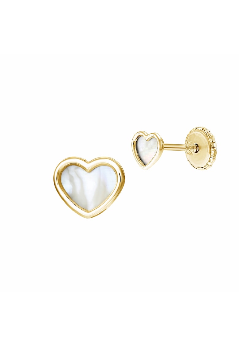 Cercei bebe - aur 14 KT - inchidere cu protectie