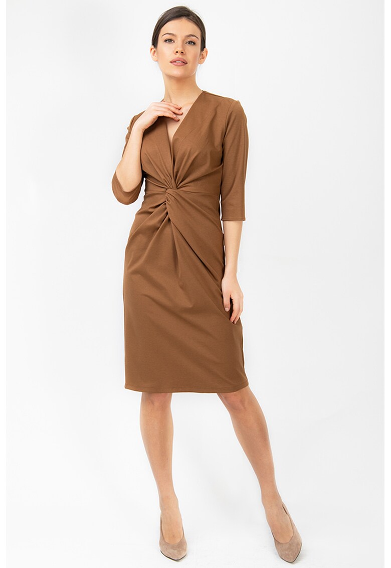 Rochie cambrata cu detaliu rasucit Jessie