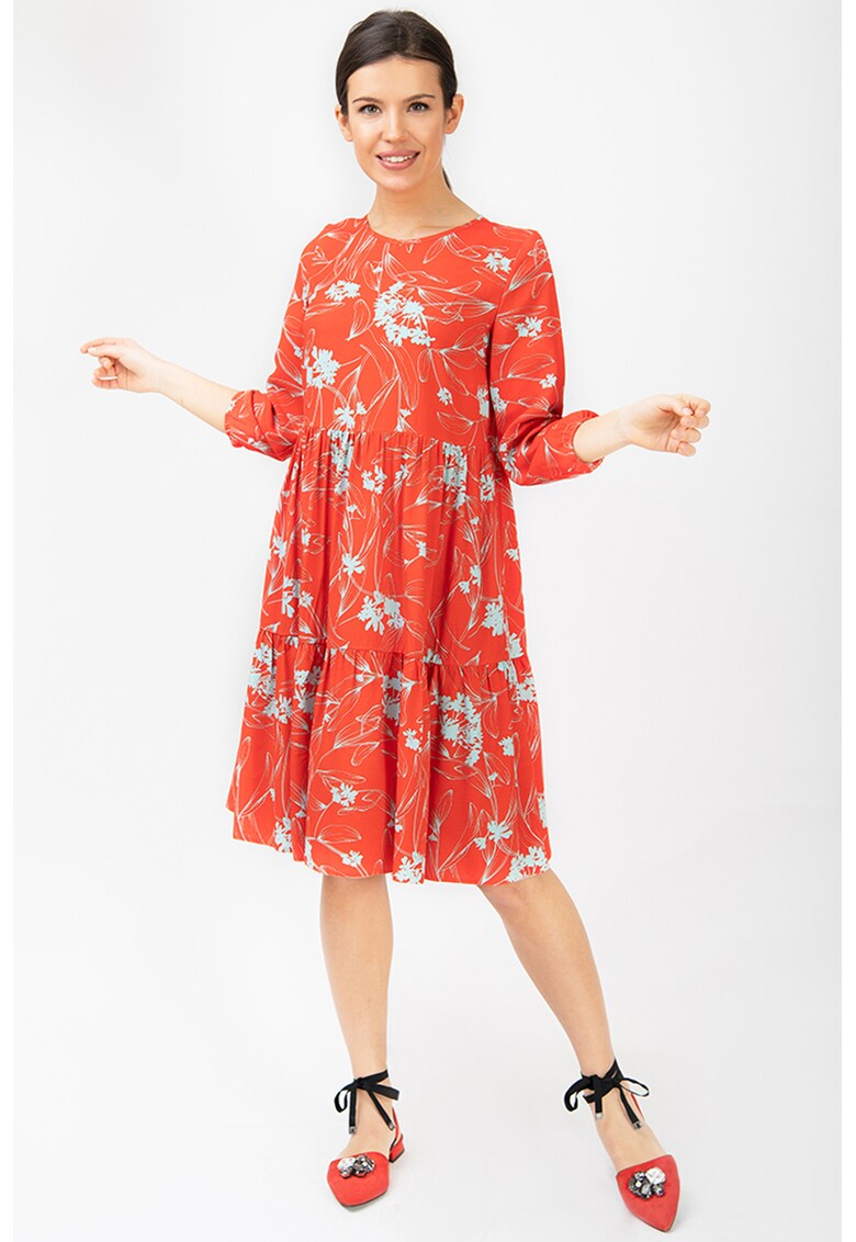 Rochie evazata cu imprimeu Gia
