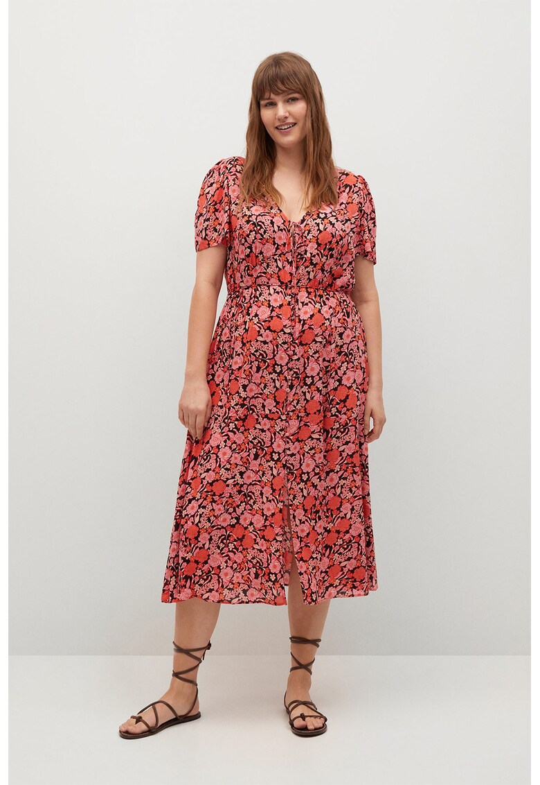 Rochie midi cu imprimeu floral Paper