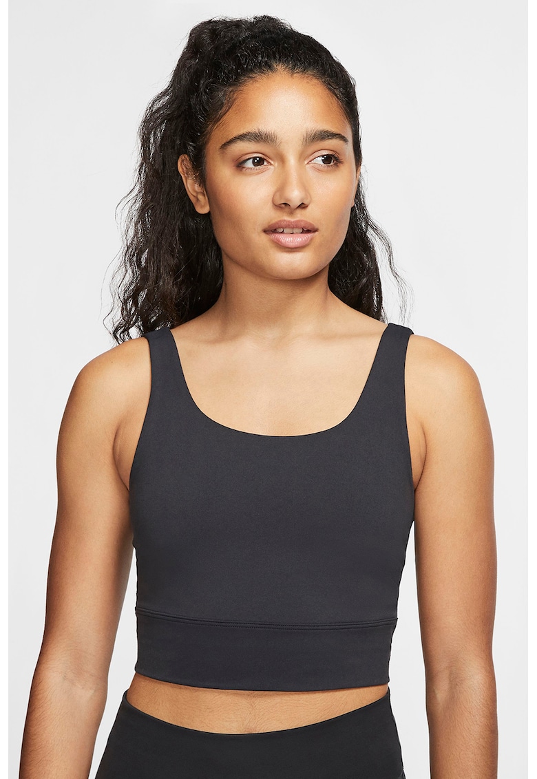 Top crop cu decolteu amplu - pentru yoga Luxe