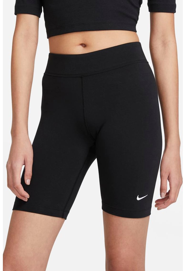 Colanti scurti cu talie medie Essential - Alb/Negru