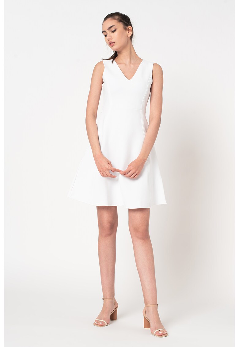 Rochie mini evazata cu decolteu in V