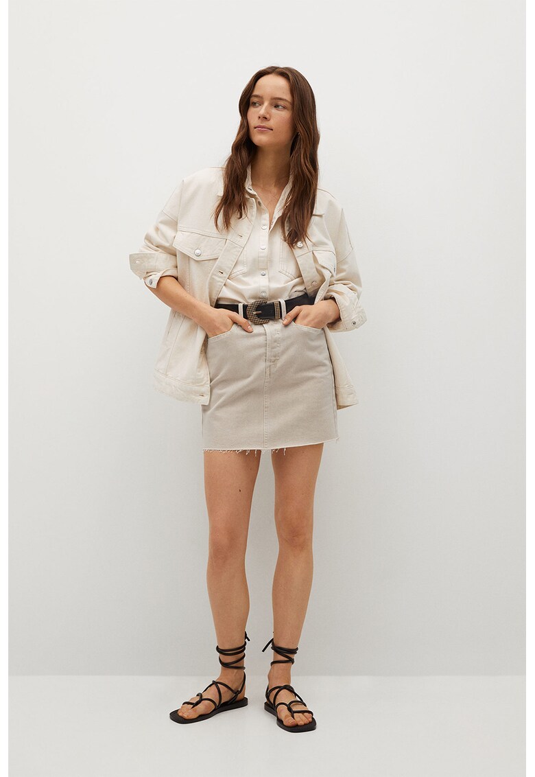 Fusta min de denim Rachel