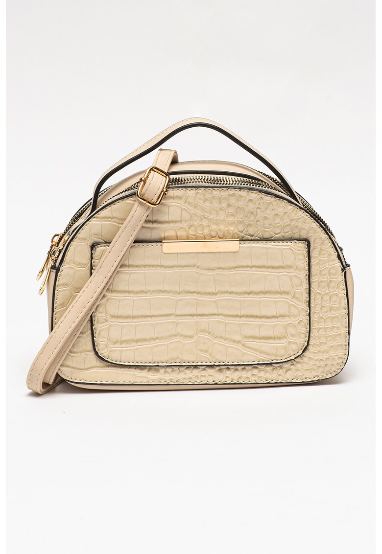 Geanta crossbody bowler de piele ecologica