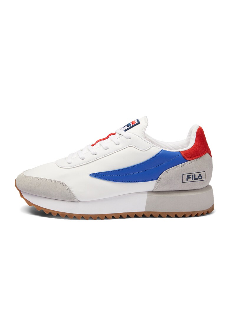 Pantofi sport cu insertii de piele intoarsa Retronique