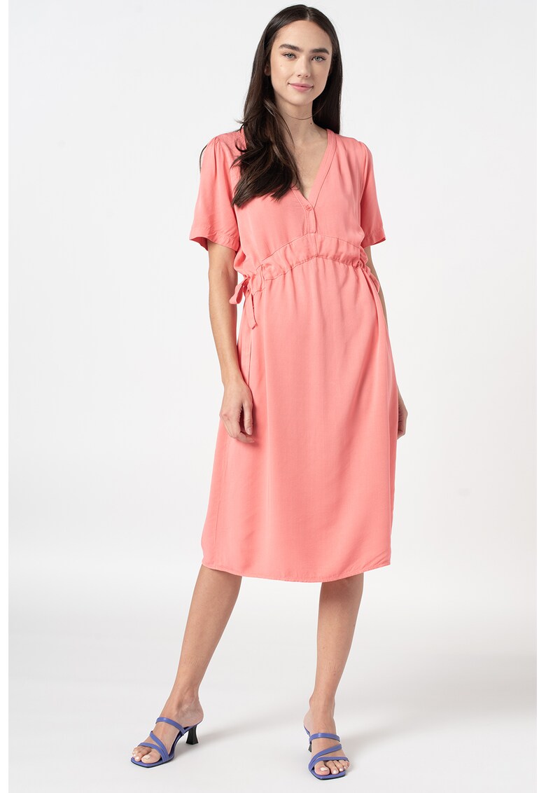 Rochie midi cu snur in talie