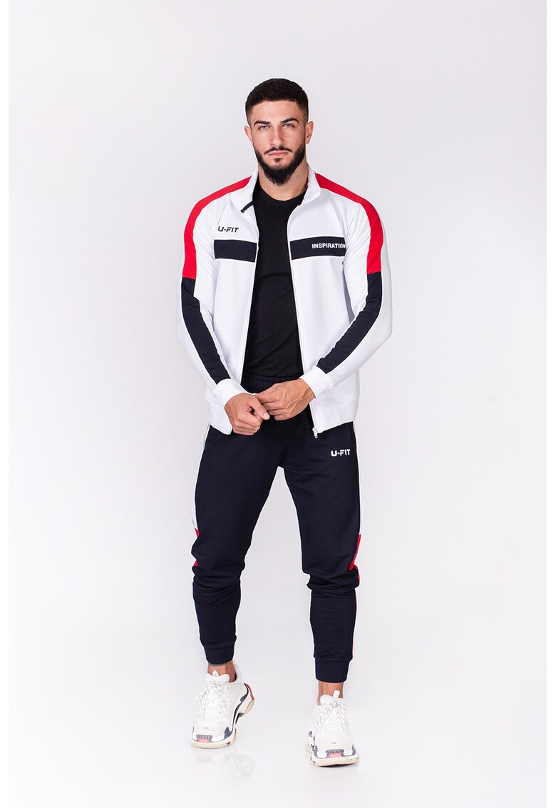 Trening slim fit cu model colorblock G-Fit