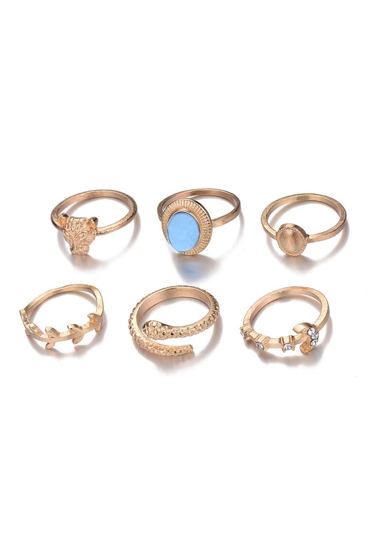 Set 6 inele aurii - cu pietre - Minea C2 -