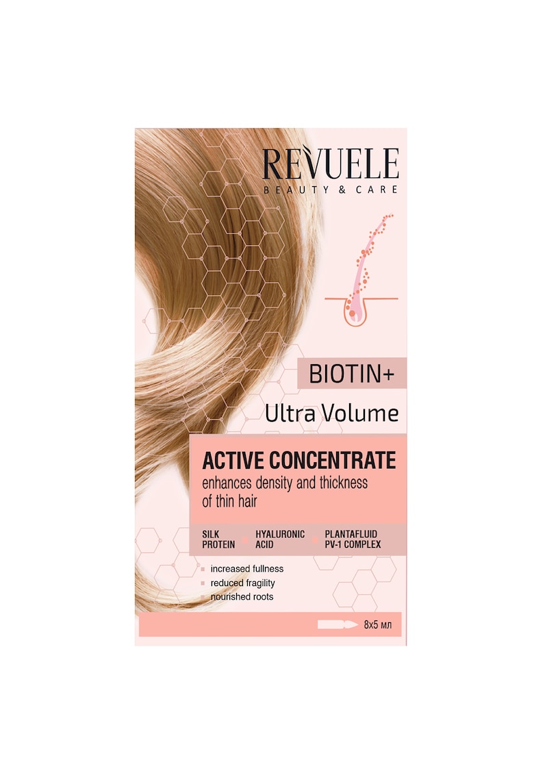 Fiole tratament pentru par Active hair concentrate Biotin + Ultra Volume – 8 buc x 5 ml ACCESORII/Produse imagine noua