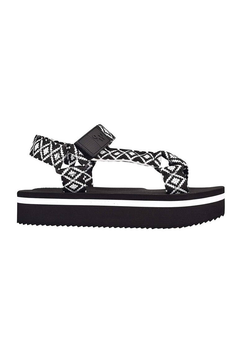 Sandale flatform cu velcro Camping