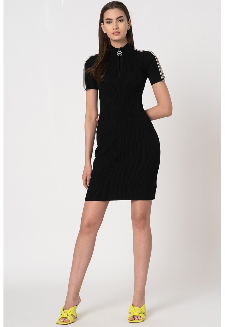 Rochie mini cu aspect striat