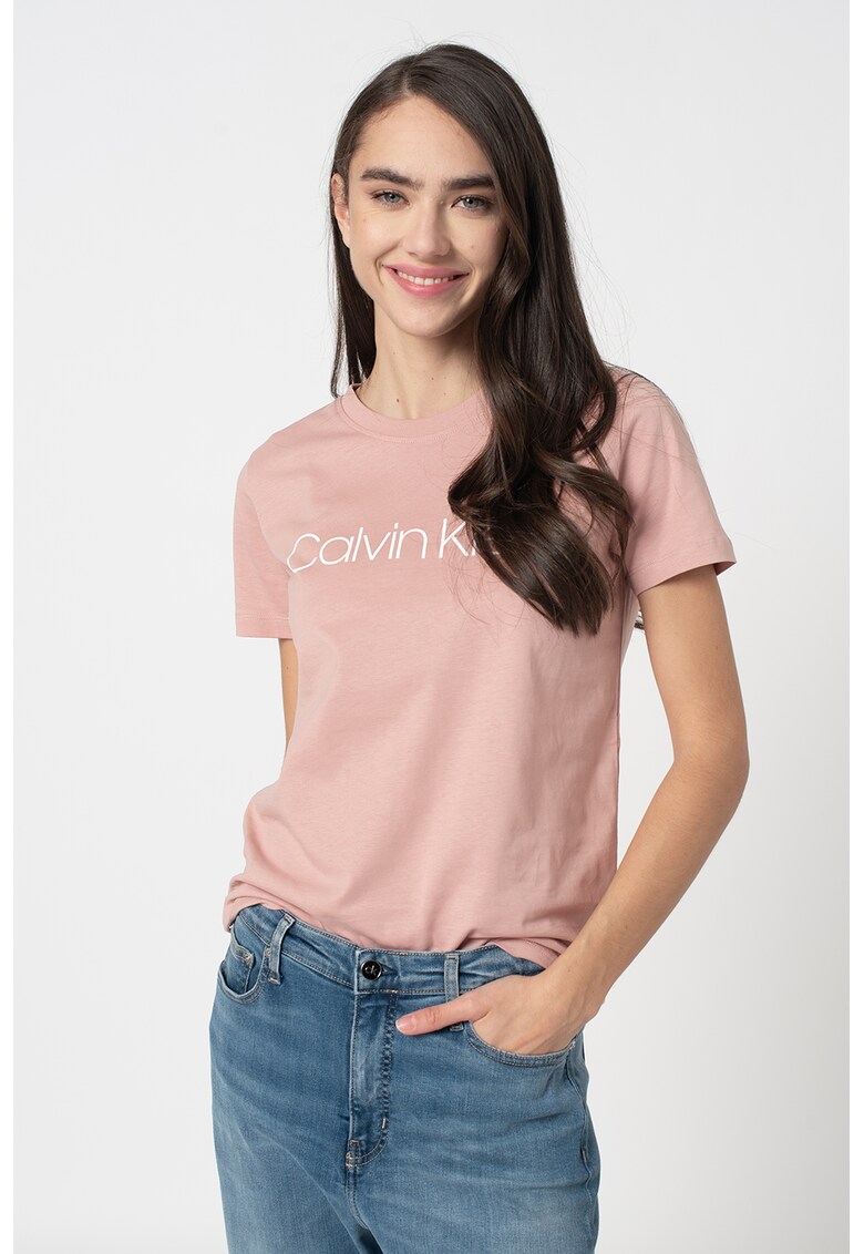 Tricou de bumbac organic cu imprimeu logo