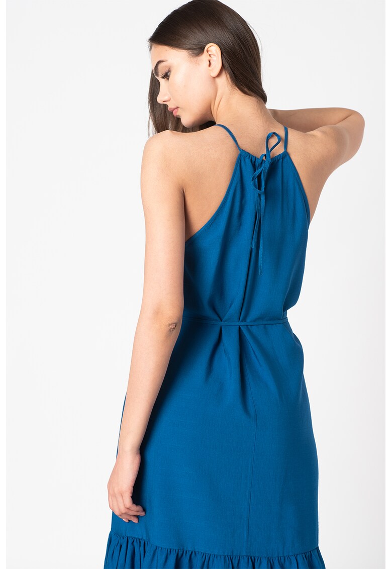 Rochie midi cu decolteu halter