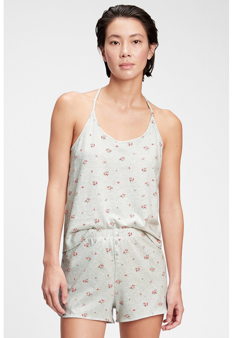 Top de pijama cu model floral fashiondays.ro imagine noua