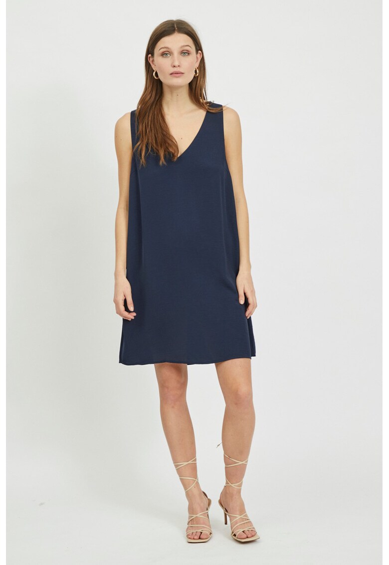 Rochie dreapta cu buzunare laterale