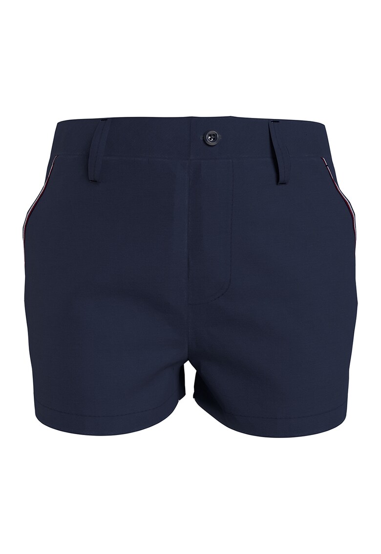 Pantaloni scurti din amestec de bumbac cu accente contrastante
