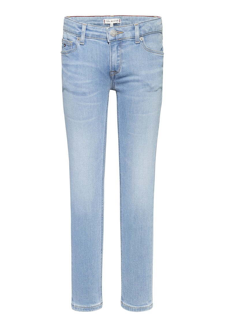 Blugi skinny cu aspect decolorat Nora