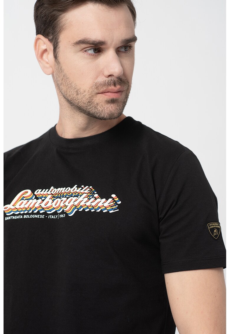 Памучна тениска с лого Lamborghini