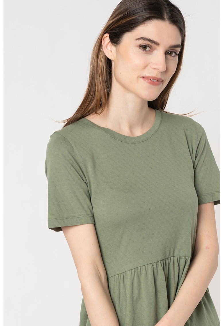 Rochie-tricou evazata Pastel