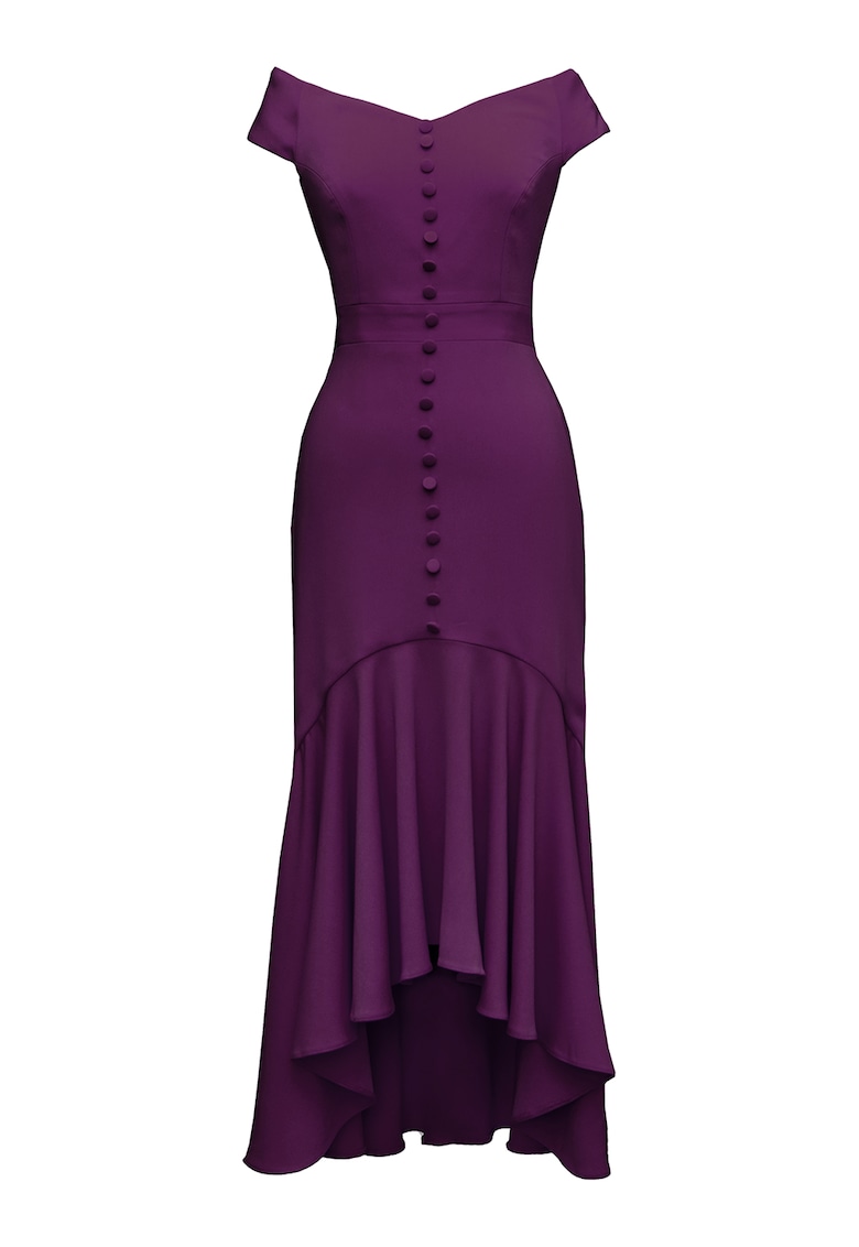 Rochie midi cu decolteu pe umeri Rialto