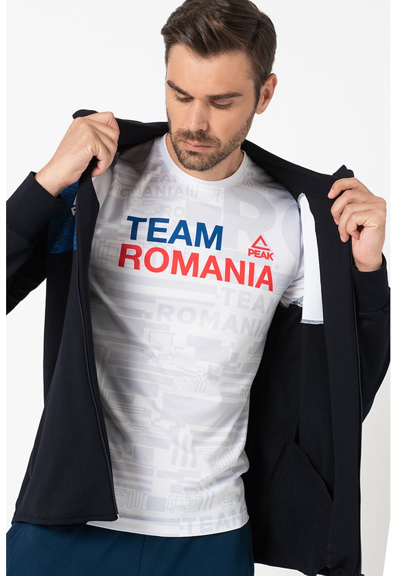 Hanorac unisex cu fermoar TeamRomania20 fashiondays.ro imagine 2022 13clothing.ro