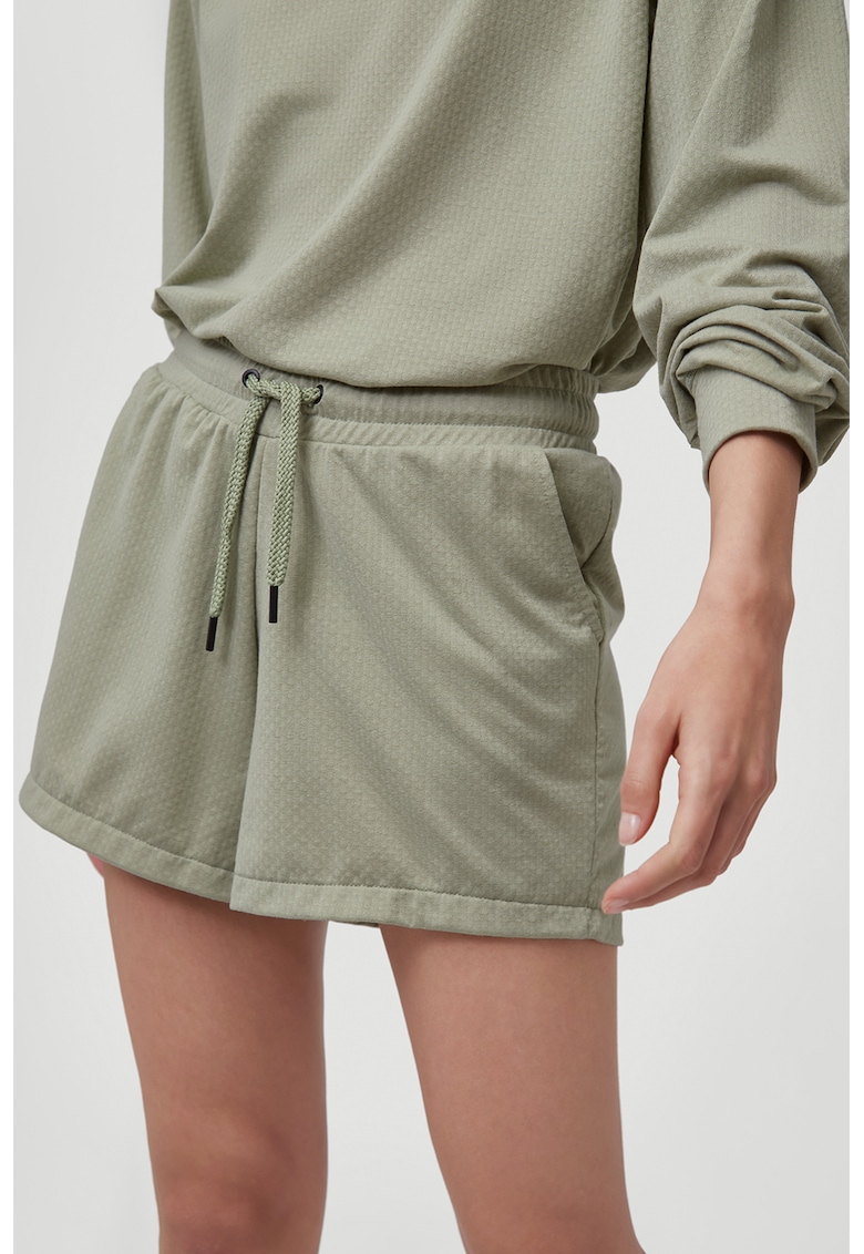 Pantaloni scurti lejeri cu aspect texturat Foundation - Verde sparanghel