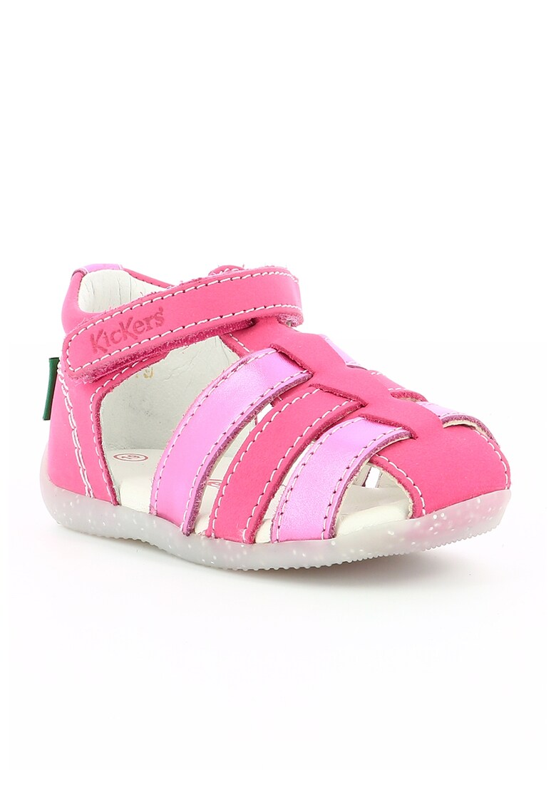 Sandale de piele cu velcro