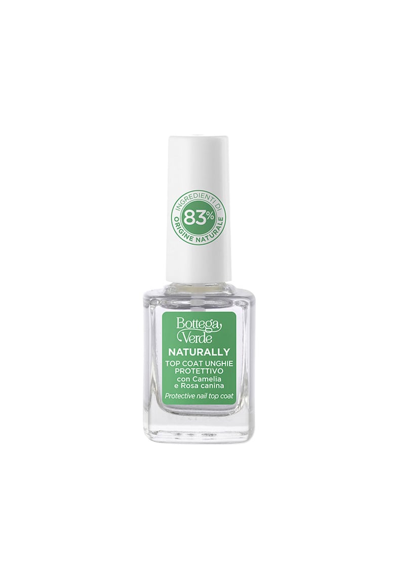 Top Coat pentru unghii cu ulei de camelia si macese - incolor - Naturally - 10 ML - Top Coat pentru unghii cu ulei de camelia si macese - incolor - Naturally - 10 ML -