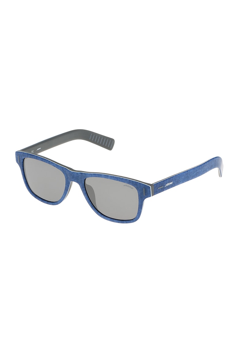 Унисекс правоъгълни слънчеви очила с плътен цвят