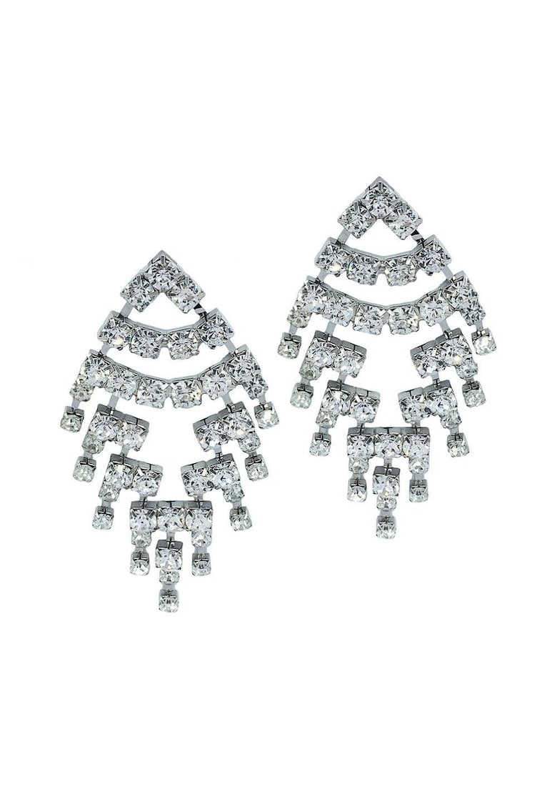 Cercei argintii - stil candelabru - cu pietre - Renita C6 -