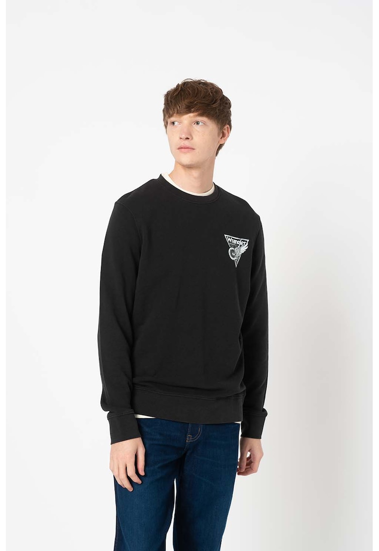 Bluza sport de bumbac organic cu logo