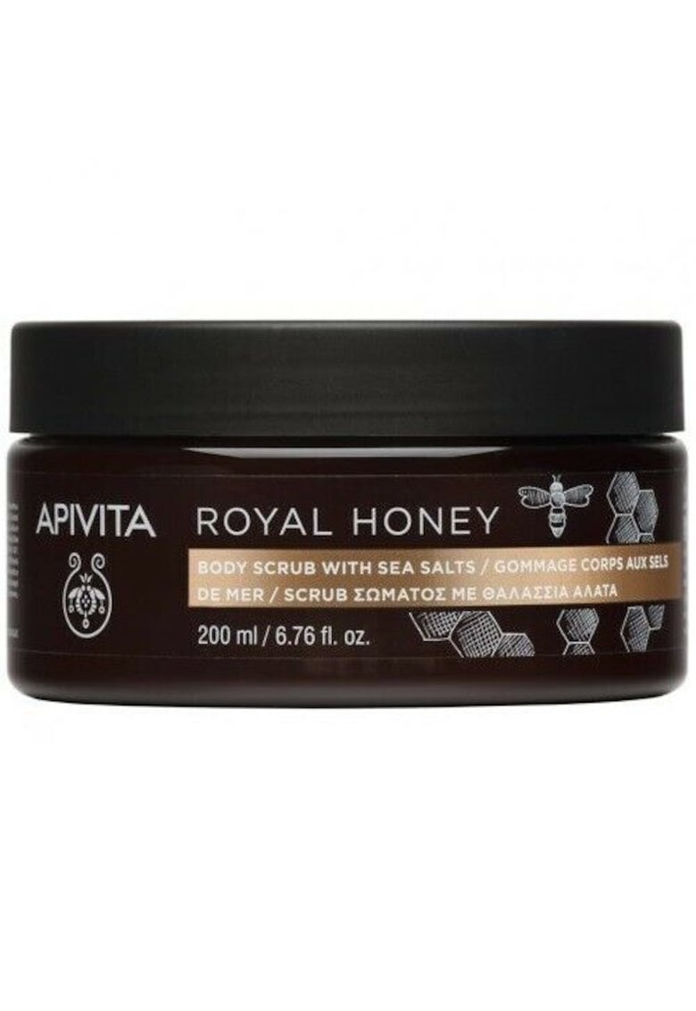 Exfoliant de corp cu miere si saruri de la Marea Moarta -  200 ml