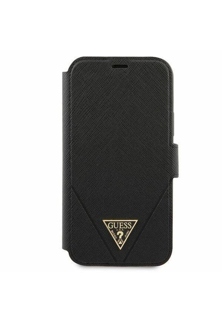 Husa de protectie Book Saffiano V Stitch pentru iPhone 12 Mini GUFLBKP12SVSATMLBK - Black