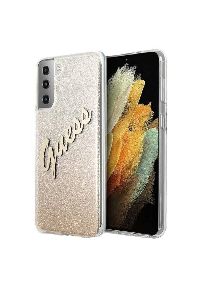 Husa de protectie Cover Glitter Gradient pentru Samsung Galaxy S21 Plus GUHCS21MPCUGLSGO - Gold