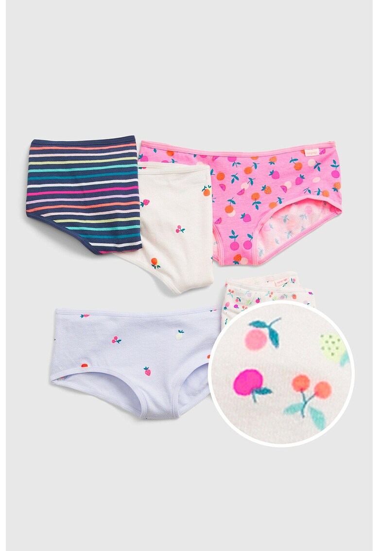 Set de chiloti hipster cu imprimeu - 5 perechi