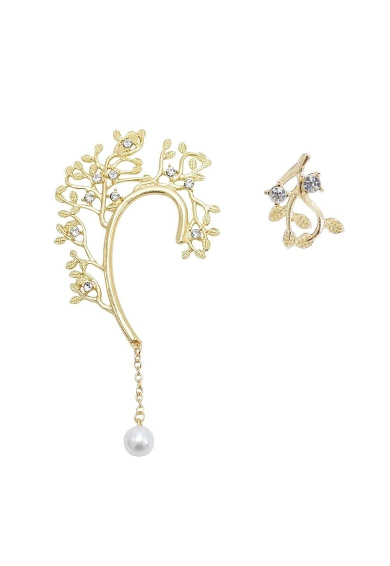 Cercei ear cuff - aurii - cu crengute - Robertine C2 - Cercei ear cuff - aurii - cu crengute - Robertine C2 -