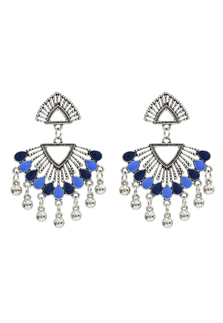 Cercei argintii - cu pietre albastre - Ronnie C4 -