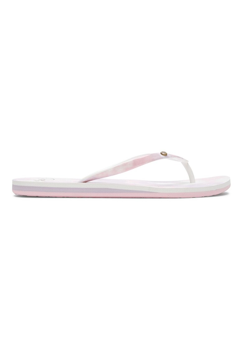 Papuci flip-flop cu imprimeu cu hibiscus Portofino