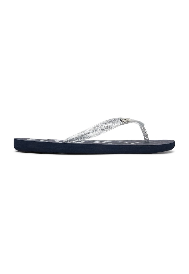 Papuci flip-flop cu aspect stralucitor Viva Sparke