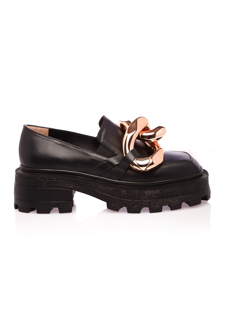 Pantofi loafer masivi cu lant fashiondays.ro imagine noua gjx.ro