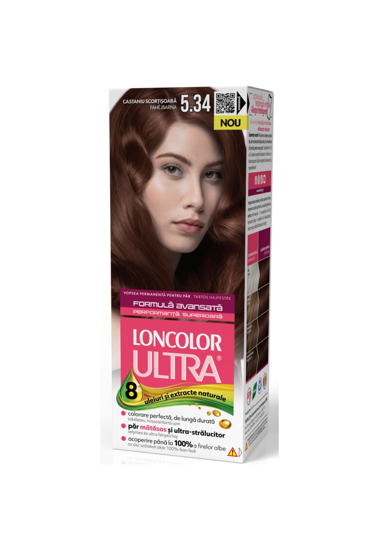 Vopsea de par permanenta Ultra - 100 ml - 5.34