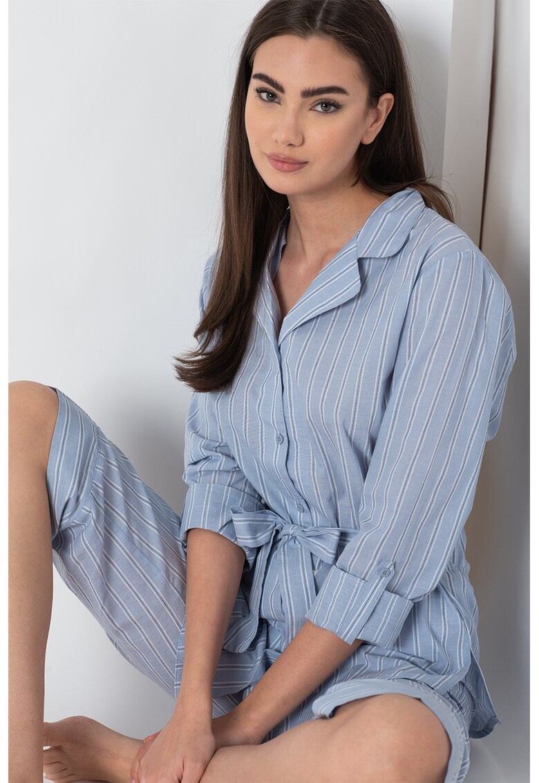 Pijama cu dungi Dariah ESPRIT Bodywear imagine noua