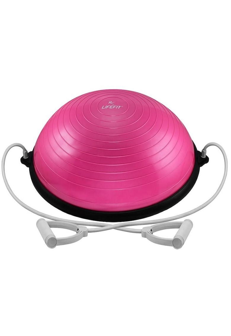 Minge echilibru - Bosu Ball - diametru 58cm - roz - pentru aerobic - gimnastica