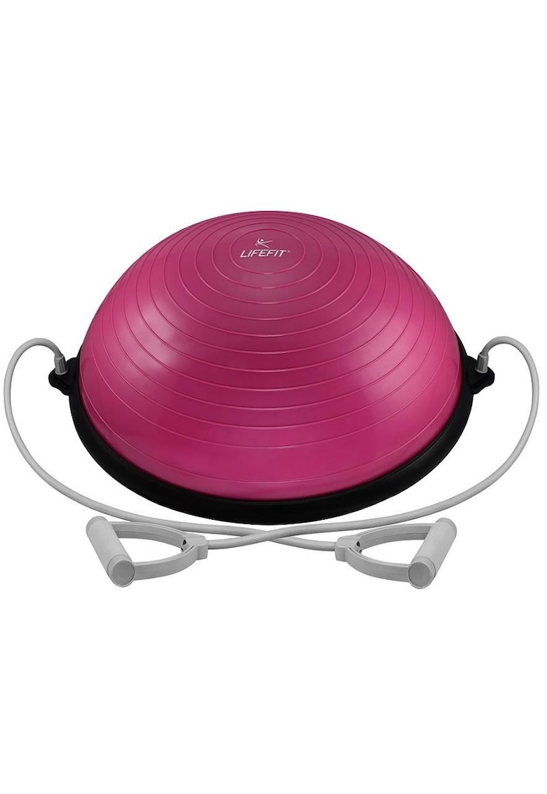 Minge echilibru - Bosu Ball - diametru 58 cm - bordo - pentru aerobic - gimnastica - fitness