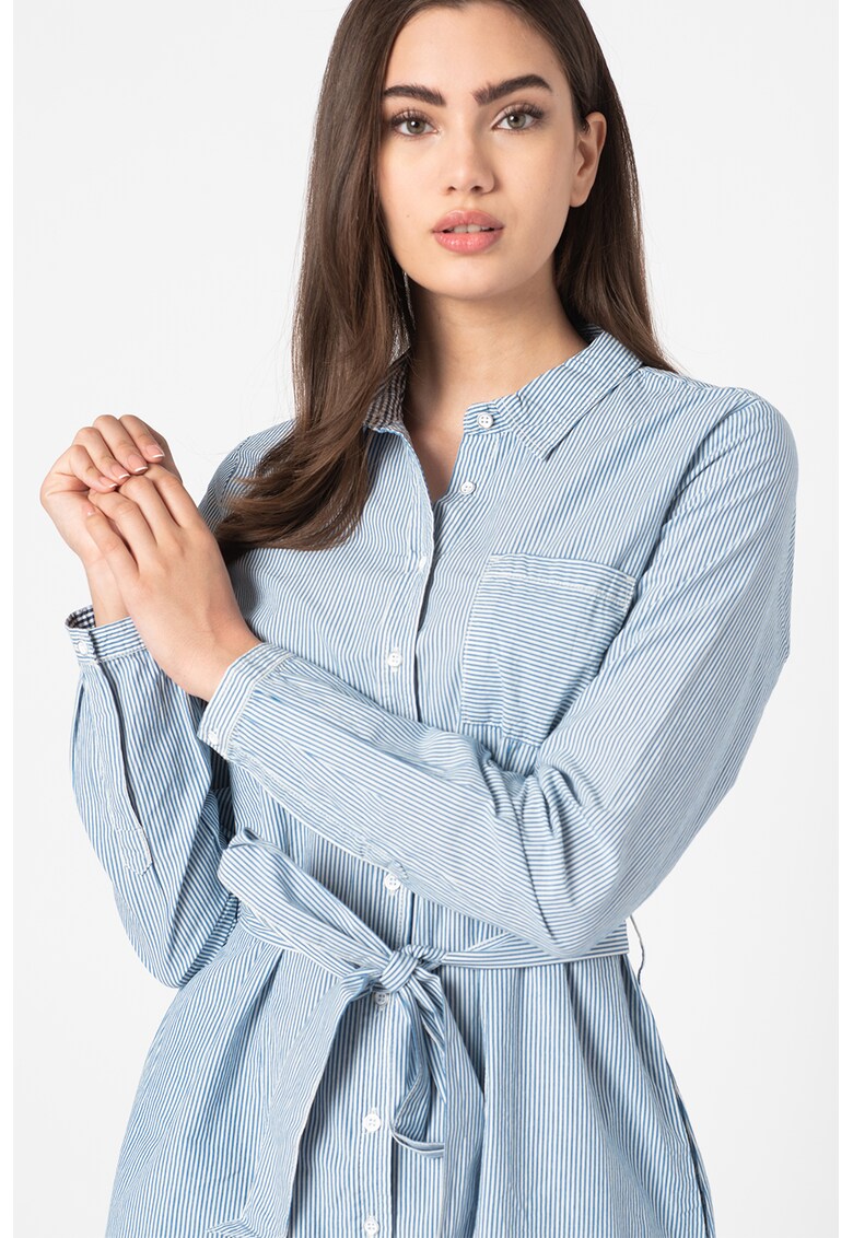 Rochie tip camasa cu model in dungi Fanny