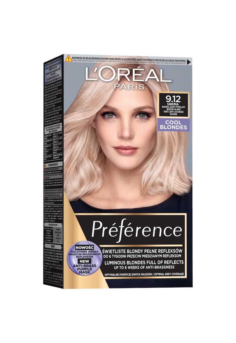 Vopsea de par permanenta cu amoniac Preference - Siberia