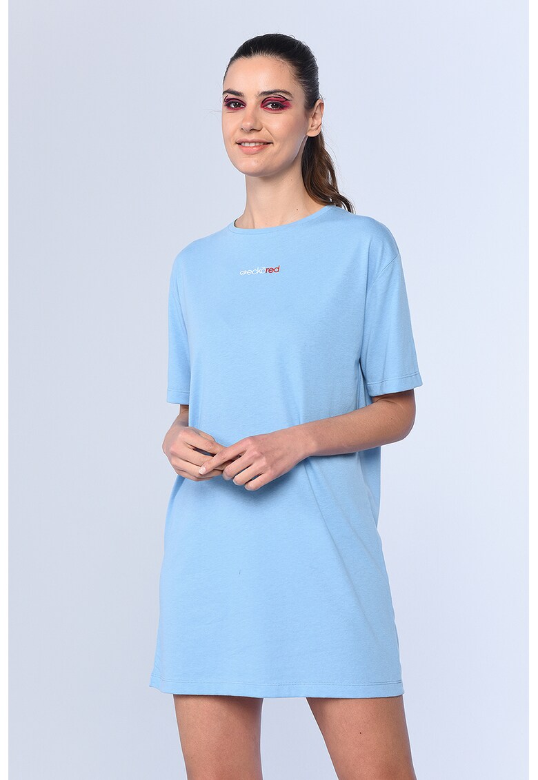 Rochie tip tricou cu logo brodat David