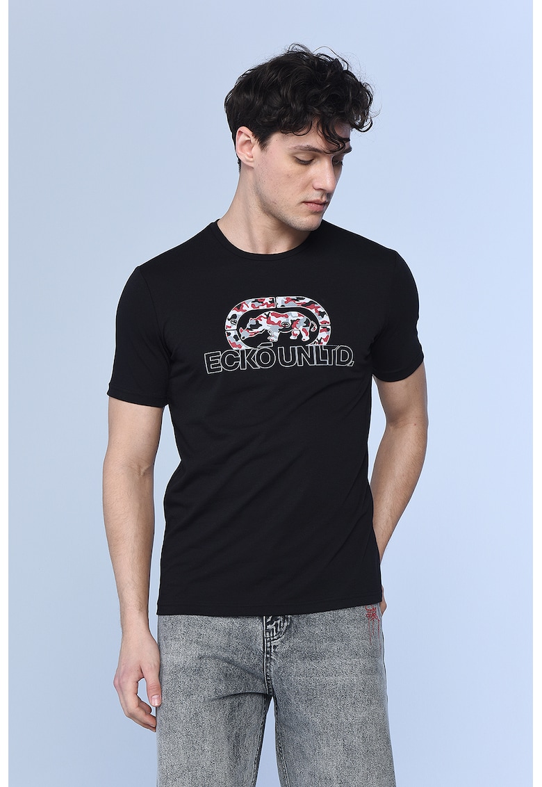 Tricou regular fit cu decolteu la baza gatului Tucker